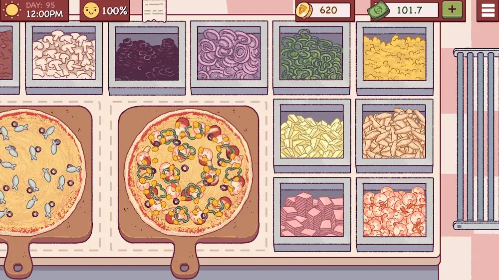 Preparazione di una pizza al banco in Good Pizza, Great Pizza
